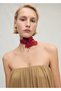 Thin Leather Belt with Flower - 6