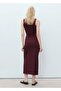 Cotton Knot Detailed Midi Dress - 4