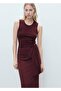 Cotton Knot Detailed Midi Dress
