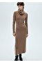 Turtleneck knitwear dress