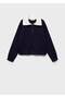 Contrast Collar Knitwear Sweater - 3
