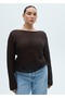 Cotton openwork knit sweater - 6