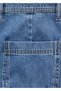 Buttoned Wideleg Jeans - 5