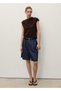 Straight Cut Denim Rinse Wash Bermuda Shorts - 2
