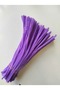 100 Pieces Dark Purple Chenille, Feathered Wire Suitable for Flower Making, 30 cm 6 mm - 4