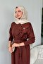 فستان ليلي مرسيريزد بني - 2