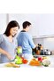 Cheese Grater Manual Rotary Vegetable Slicer Fruit Shredder Meat Grinder Drum Grater with 3 Stainle - 3