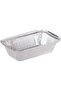 Disposable Food Storage, take away Aluminium Container Silver 680ml, 10 Pieces - 2