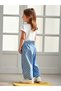 Kids Blue Polka Dot Printed T-Shirt and Wide Leg Pant Pack of 2 - 5