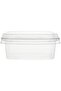 Disposable PET, Clear, Food Storage, Deli Container Square 12 ounce with Lid, 10 Pieces - 2