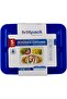 Clear Ribbed Rectangular Microwave Container 3-Compartment with Multicolour Lids, 5 Sets - 4