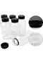 FUFU 12pcs 8oz Plastic Juice Bottles with Caps, Empty Clear Plastic Bottles Bulk with Black Tamper Evident Lids for Juicing, Smoothie and Other Drinks Beverage - 5