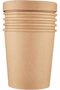 Disposable Kraft Soup Brown Cup 26 ounce with Lid for Take away / To Go Food Packaging, 5 Pi - 5