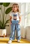 Kids Blue Polka Dot Printed T-Shirt and Wide Leg Pant Pack of 2