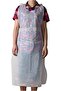 100 Pcs Large Size Disposable Plastic Aprons – Premium White HDPE Apron