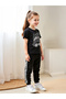 Kids 2pcs Graphic Print Short Sleeve T-Shirt and Jogger Pants - 5