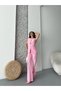 Women's Top and Bottom Set Stylish Button Detail Premium Vest Pants Two-Piece Suit - 7