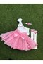 Girl's Tutu Skirt Set with Pompom
