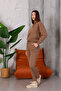 Crew Neck Sweatshirt and Bottom Tracksuit with Leg Camisole Detail - 4