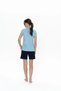 Women's Round Neck Colorful Pajama Shorts Set Relaxed Short Sleeve - 4