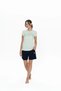 Women's Round Neck Colorful Pajama Shorts Set Relaxed Short Sleeve - 2