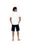 Men's Bottom Top Round Neck Pajama Shorts Set Relaxed Short Sleeve Crew Neck - 3