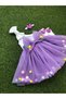 Girl's Tutu Skirt Set with Pompom - 2