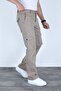 Flat Leg Cargo Pocket Linen Seasonal Trousers - 2