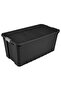 Latch Closure Rectangular Stacker Storage Tote 50 Gal