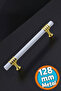 Furniture Kitchen Cabinet Drawer Cabinet Handles Lid Handle Handle White Gold 128 mm Metal Handle12.8 cm