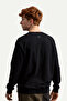 Siyah Erkek Basic Regular Sweatshirt | (Ruga - Tar) - 4