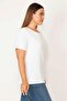 Women's Large Size White Cotton Fabric Collar Lace Short Sleeve Blouse 65n29547 - 4