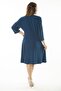 Women's Plus Size Petrol Wrap Collar Capri Sleeve Dress 65N37067 - 8