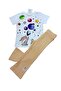 Girl's Short Sleeve Summer Suit / Crew Neck T-Shirt Flare Pants Set - 7