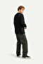 Siyah Unisex Basic Relax Sweatshirt | (Ruden - Tar) - 6