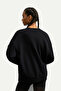 Siyah Unisex Basic Relax Sweatshirt | (Ruden - Tar) - 8