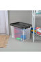 Latch Closure Modular Stacker Storage Box 30 Quart - 5