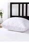 Quilted Pillow Mattresses Cotton Zippered Anti-Sweat Pillow Protective Cover - 2