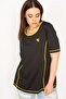 Women's Large Size Black Collar Bias Sports Blouse 65n32945 - 5