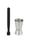 Black Mojito Muddler and Bar Set, 25 cm Jigger and Spoon Set - 3