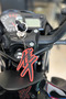 Black-Red Ihayabusa Logo Keychain with Japanese Writing for Motor - 3