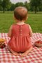 Baby Girl / 100% Cotton / muslin Jumpsuit with Ruffle Detail / snaps