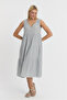 Muslin Avlonya Dress - Midi Dress with Straps - 3010 - 2