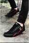 Casual Men's Black Sneaker Lace-Up Comfortable Mesh Breathable Sports Shoes