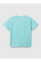 Turquoise Colored Boy's Printed Tshirt 1-6 Years - 3