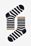 Shiny Line 2 Pack Black Gold Color Glitter Socket Socks - 3