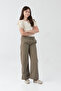 Parachute Fabric Girl's Trousers with Tie Waist - 6