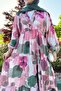 Gardenia Patterned Summer Dress – Pink - 5