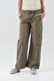 Parachute Fabric Girl's Trousers with Tie Waist - 2