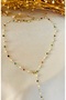 Y Necklace Drop Colorful Stone 60 cm Aly Necklace - 2